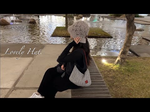 [코바늘모자] 러블리햇 모자뜨기 How to crochet a lovely hat 뜨개질 diy 모자뜨기