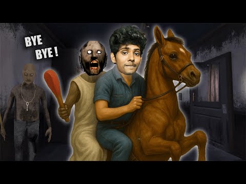escaping granny house on a HORSE... (telugu)