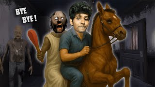 escaping granny house on a HORSE... (telugu)