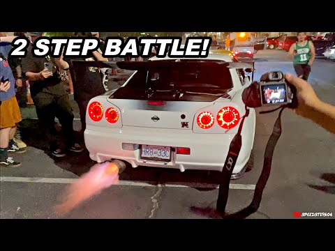 2 Step Battle Shuts Down Parking Lot!