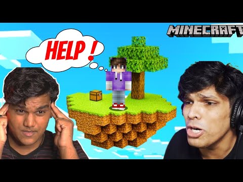 When gamers got stuck in sky in Minecraft 😱 Ft. @Mythpat @BeastBoyShub #mythpat #bbs #minecraft