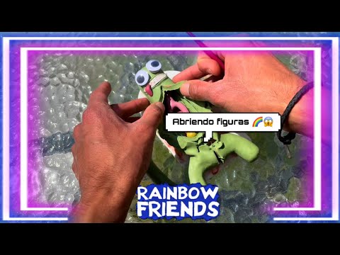 Abriendo figuras de Rainbow 🌈 Friends 🍊🔵🟩 (blue orange green) (operación triple) #rainbowfriends