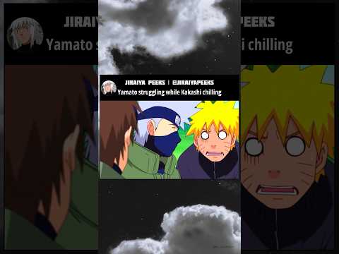 Yamato struggling while Kakashi chilling #shorts