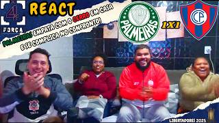 REACT PALMEIRAS 1X1 CERRO PORTEÑO - COPA LIBERTADORES 2026.