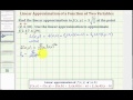 Linear Approximation and Partial Derivatives