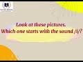 Identifying Initial Sounds in Words
