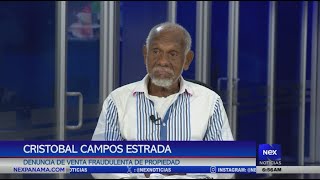 Cristobal Campos presenta denuncia una venta fraudulenta de una propiedad en Parque Lefevre