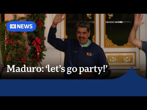 YouTube video thumbnail: Maduro Dances, Sings Along to 'Imagine' as US Military Closes in on Venezuela