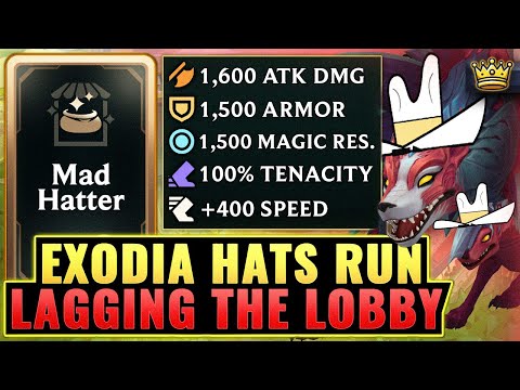 Highest Possible Roll: God Tier Mad Hatter Naafiri Build - 600 Hats??? | League Arena Gameplay