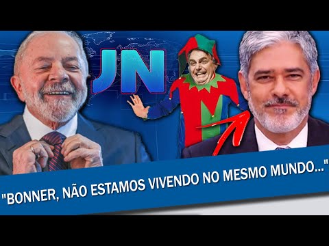 LULA XINGA BOLSONARO DE BOBO DA CORTE E ESCULACHA WILLIAM BONNER EM ENTREVISTA NO JORNAL NACIONAL
