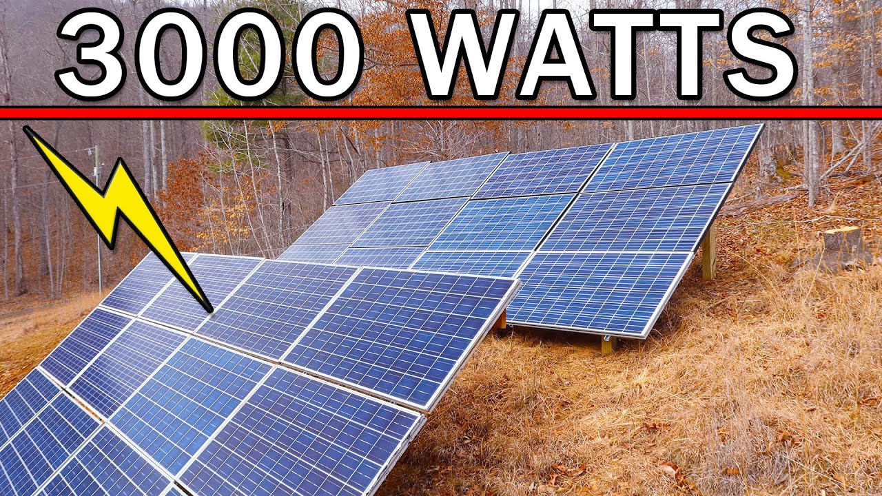 Full DIY Install 3000 Watts of Solar Power
