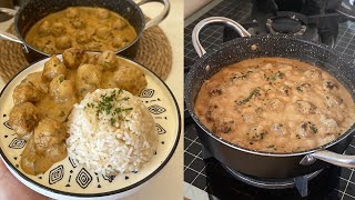 كرات الدجاج مع ألذ صوص ممكن تجربيها😋 الطبق لي كتاخدي من المطاعم بثمن غالي وجديه في دارك بأقل تكلفة👌🏻