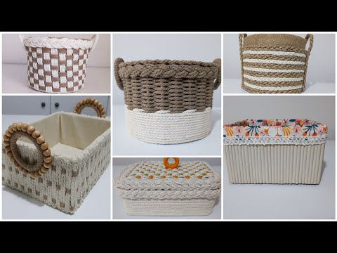 6 HARİKA SEPET YAPIN 😍✔ DESIGN 6 AMAZING BASKETS