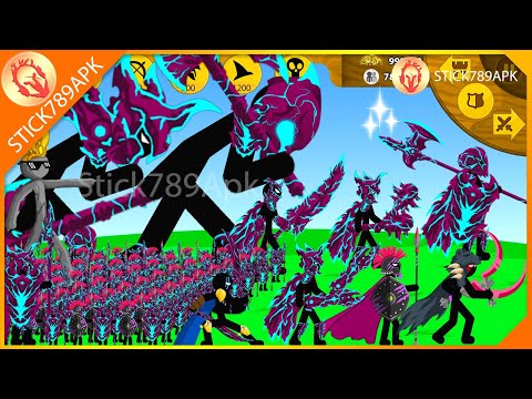 ALL STICK FIGURE VAMPIRE HERO XIPHOS, SICKLE BEAR VS FINAL BOSS | Stick War Legacy Mod | Stick789Apk