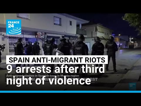 YouTube video thumbnail: Nine Arrests in Spain After Anti-Migrant Unrest