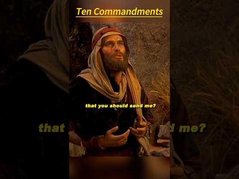 🔥 The Ten Commandments (1956) | Moses Sees the Burning Bush & Hears God’s Call ✝️🌿🌄