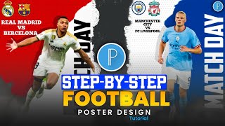 Football Match Day Poster Design in Pixellab💫 | Trending Football Card Tutorial 2025