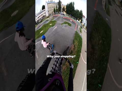 Kids are so random😅 #bikepark #pumptrack #mtb *