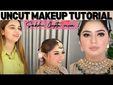 How to do GLOSSY Makeup UNCUT by @Sakshi Gupta Makeup Studio & Academy in simple steps