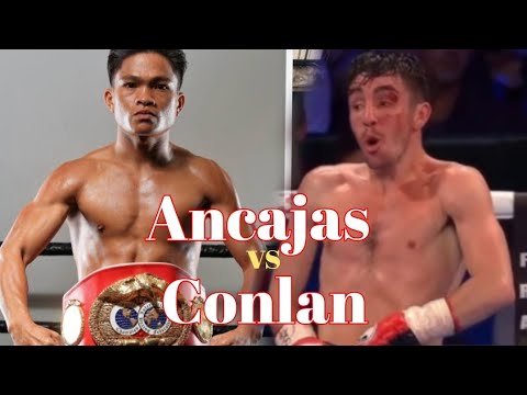 Jerwin Ancajas contra Jaime Conlang Round 6 TKO