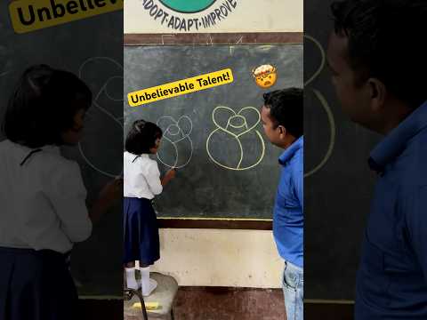 Is her drawing better than mine? 😅 (Part 42)  #challenge #shorts