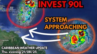 Invest 99L Headed to the Caribbean, Long Term Development? Invest 90L Nears the Region • 21/08/25