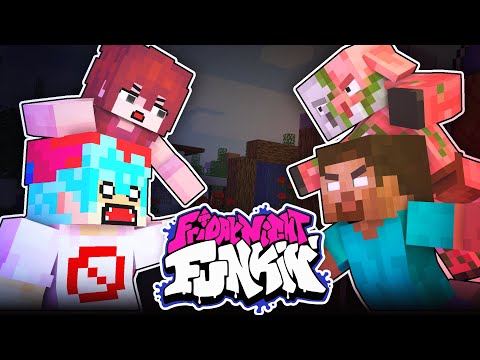 Monster School : FRIDAY NIGHT FUNKIN but Mobs vs Boyfriend - Minecraft Animation