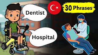 Learn Turkish - 30 Useful Turkish Phrases for the Hospital and Dentist @LanguageAnimated