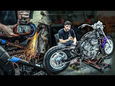 Chopping The Frame - Honda Magna Bobber Build | Ep. 2