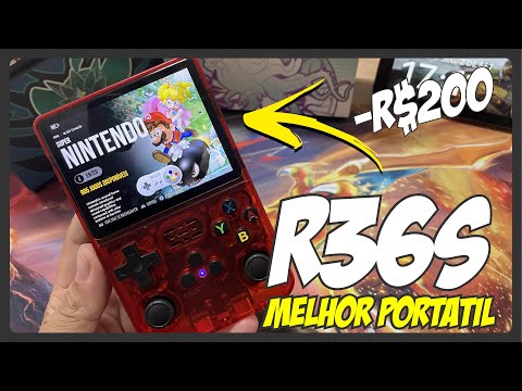 R36S - O MELHOR portátil de JOGOS RETRO do ALIEXPRESS