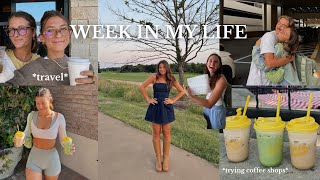 week in my life: travel with friends, trying new coffee, and shiplapped kitchen 