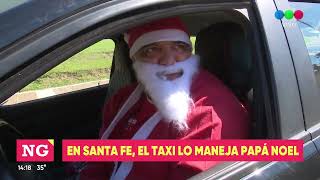 En Santa Fe, el taxi lo maneja Papá Noel