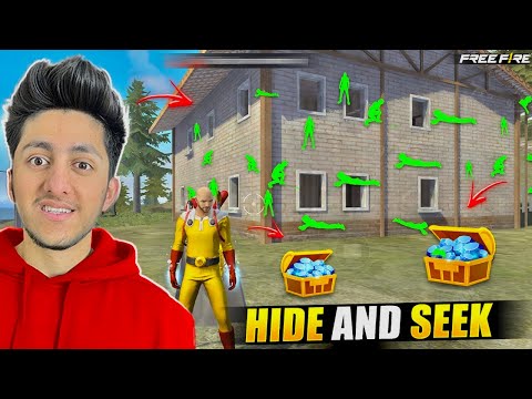 Playing Hide And Seek In Clock Tower With 30 Chimkandi 😂 10,000 Diamond Challenge - Free Fire Max