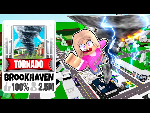 NAJWIĘKSZE TORNADO na BROOKHAVEN RP w ROBLOX! 🌪️