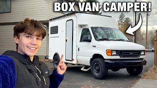 TRANSFORMING A Box Van Into a Tiny Home | E350 Van Conversion