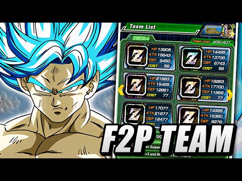 The 2024 SDBH F2P Team in Dokkan...