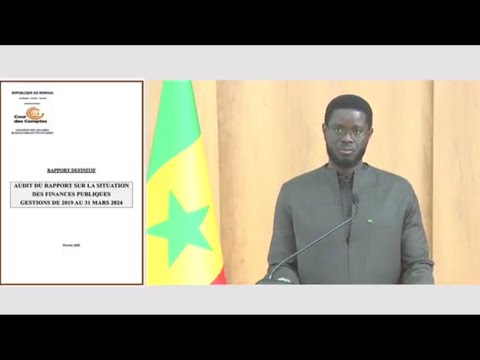 1er réaction du Pr Bassirou Diomaye Faye après la sortie du Rapport des cour des comptes