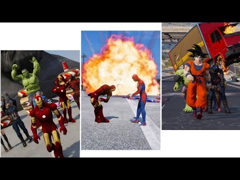 GTA 5 SUPERHEROES GAME ANIMATION COMPILATION Ep. 01