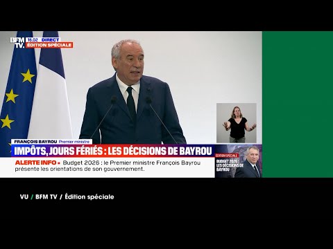 VU du 16/07/2025 : Bayrou : le moment de vérité