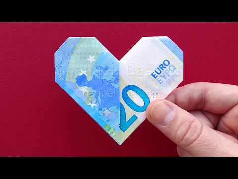 Geldscheine falten Herz 💶♥️