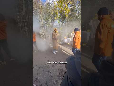 Вышла из огня последней 🔥 #пожарнаятревога #пожар #задымление #обучение