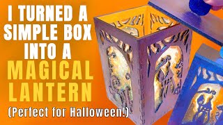 DIY Resin & Wood 🏮 I Turned a Simple Box into a Magical Lantern!