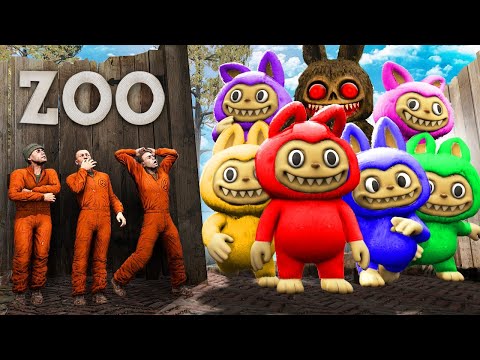ME ENFRENTO a LABUBUS Más GRANDES en el ZOOLOGICO | GARRY'S MOD