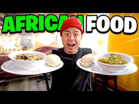 Asians Try African Food For THE FIRST TIME! (FUFU, EGUSI, OKRA & MORE)