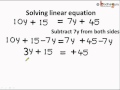 Linear Equations and Solutions