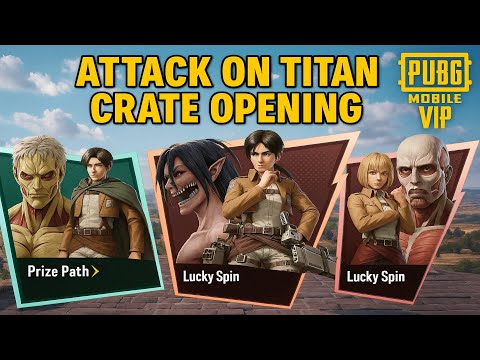 Attack on Titan Prize Path & Lucky Spin | 🔥PUBG MOBILE🔥 #pubgmobile #pubgmvip