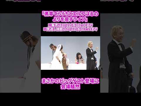 まさかのゲスト登場に一同騒然・・・・！？「」「黒帯てらうちとエルフはるのよりを戻すライブ」【黒帯】