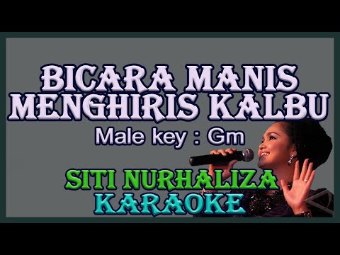 Bicara Manis Menghiris Kalbu (Karaoke) Siti Nurhaliza Nada Pria/ Cowok /Male key Gm