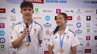 🇩🇪 Milan Zeisig/Laira Röhl win EYOF 2025 Mixed Doubles Gold! | Post-match Interview