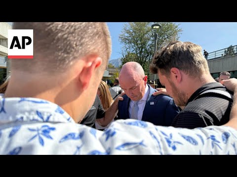 YouTube video thumbnail: Spencer Cox Visits Utah Valley University After Charlie Kirk Shooting